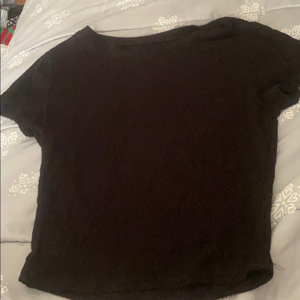 Black crop top